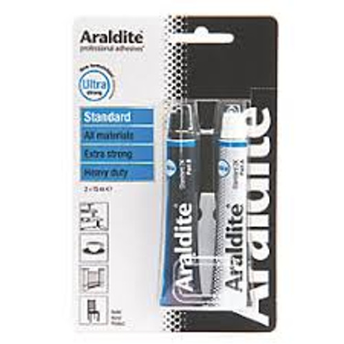 ARALDITE 2-PART EPOXY ADHESIVE TUBES OPAQUE 2 X 15ML - MonkeyTools