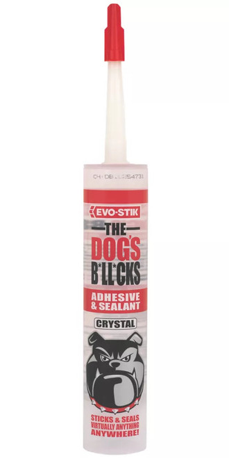EVO-STIK THE DOGS B*LL*CKS ADHESIVE & SEALANT CLEAR 290ML - MonkeyTools EVO-STIK THE DOGS B*LL*CKS ADHESIVE & SEALANT CLEAR 290ML - MonkeyTools