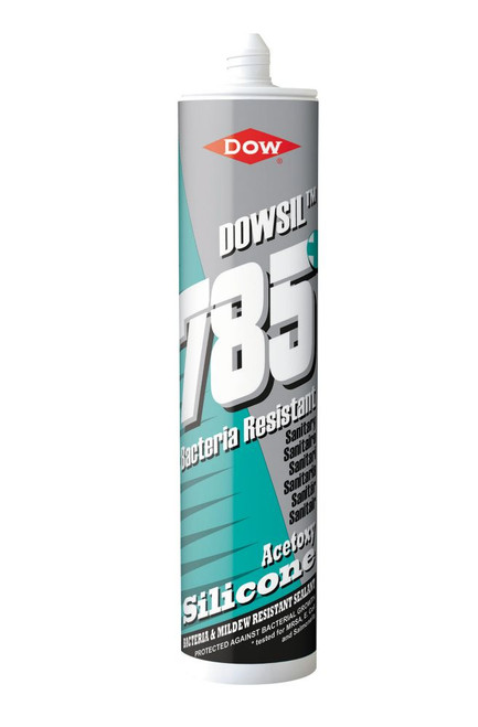DOW 785+ BACTERIA RESISTANT SANITARY SILICONE WHITE 310ML - MonkeyTools DOW 785+ BACTERIA RESISTANT SANITARY SILICONE WHITE 310ML - MonkeyTools