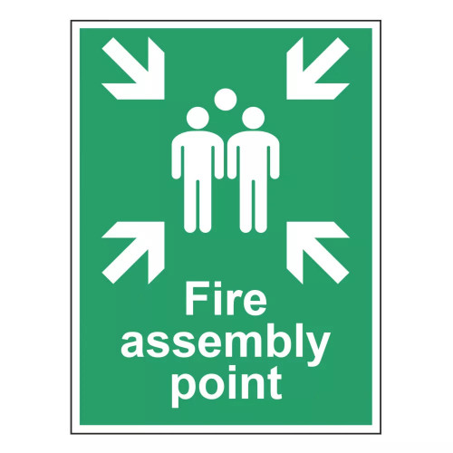 NON PHOTOLUMINESCENT "FIRE ASSEMBLY POINT" SIGN 400MM X 300MM - MonkeyTools NON PHOTOLUMINESCENT "FIRE ASSEMBLY POINT" SIGN 400MM X 300MM - MonkeyTools