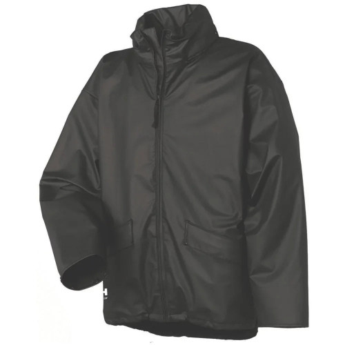 HELLY HANSEN VOSS WATERPROOF JACKET BLACK X LARGE SIZE 44" CHEST - MonkeyTools