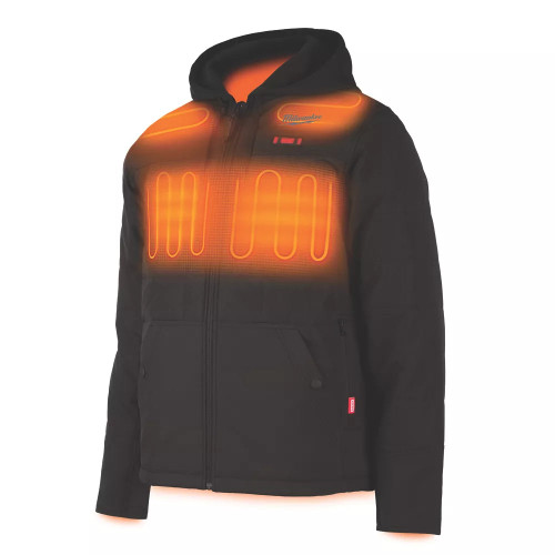 MILWAUKEE M12 HPJBL2-0 12V LI-ION REDLITHIUM HEATED PUFFER JACKET BLACK LARGE 42" CHEST - BARE - MonkeyTools MILWAUKEE M12 HPJBL2-0 12V LI-ION REDLITHIUM HEATED PUFFER JACKET BLACK LARGE 42" CHEST - BARE - MonkeyTools