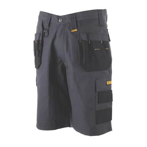 DEWALT VALDEZ WORK SHORTS GREY/BLACK 36" W - MonkeyTools
