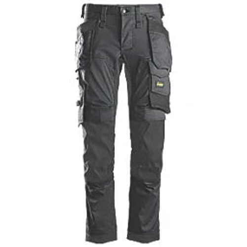 SNICKERS 6241 STRETCH TROUSERS GREY / BLACK 33" W 32" L - MonkeyTools SNICKERS 6241 STRETCH TROUSERS GREY / BLACK 33" W 32" L - MonkeyTools