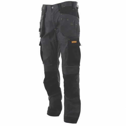 DEWALT BARSTOW HOLSTER WORK TROUSERS CHARCOAL GREY 32" W 31" L - MonkeyTools