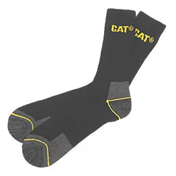 CAT WORK BOOT SOCKS BLACK SIZE 11-14 3 PAIRS - MonkeyTools