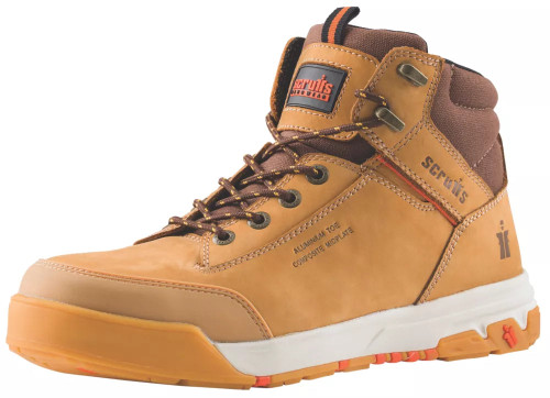 SCRUFFS SWITCHBACK 3 SAFETY BOOTS TAN SIZE 10 - MonkeyTools