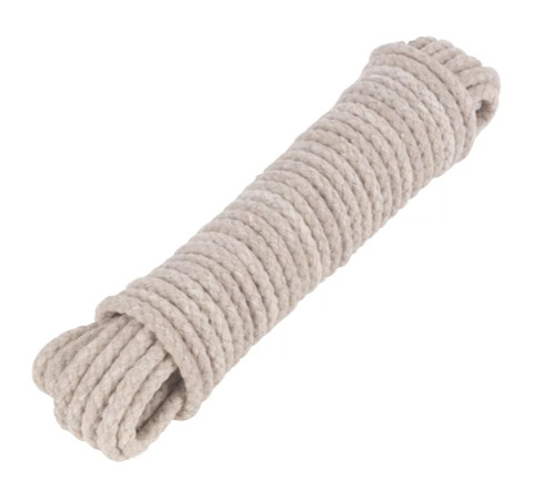 ROTHLEY WAXED COTTON SASH CORD WHITE 6MM X 10M - MonkeyTools ROTHLEY WAXED COTTON SASH CORD WHITE 6MM X 10M - MonkeyTools