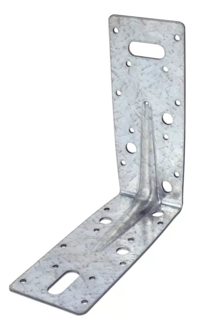 SABREFIX HEAVY DUTY ANGLE BRACKETS GALVANISED 63MM X 150MM 10 PACK - MonkeyTools SABREFIX HEAVY DUTY ANGLE BRACKETS GALVANISED 63MM X 150MM 10 PACK - MonkeyTools