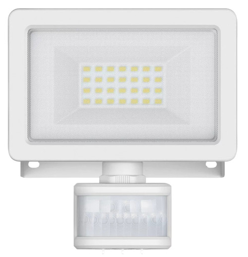 LAP WEYBURN OUTDOOR LED FLOODLIGHT WITH PIR SENSOR WHITE 20W 2000LM - MonkeyTools