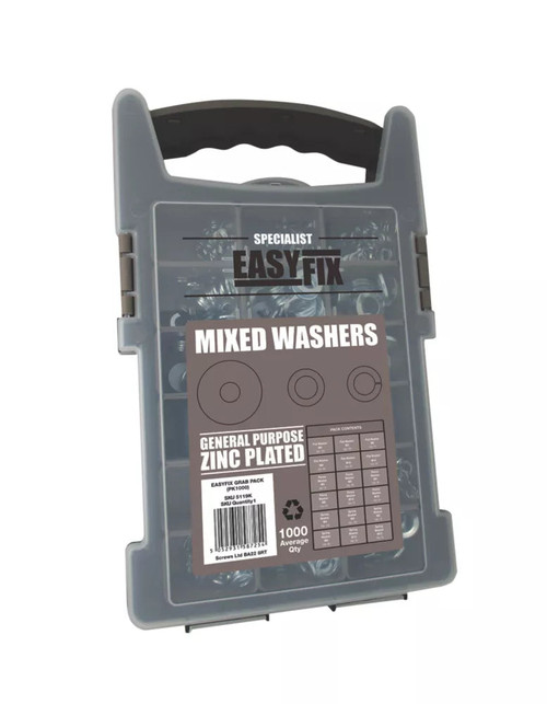 EASYFIX MIXED WASHERS 1000 PIECE SET - MonkeyTools EASYFIX MIXED WASHERS 1000 PIECE SET - MonkeyTools