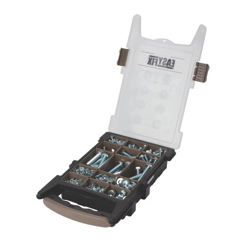 EASYFIX BRIGHT ZINC-PLATED MIXED BOLTS, NUTS & WASHERS PACK 500 PIECE SET - MonkeyTools