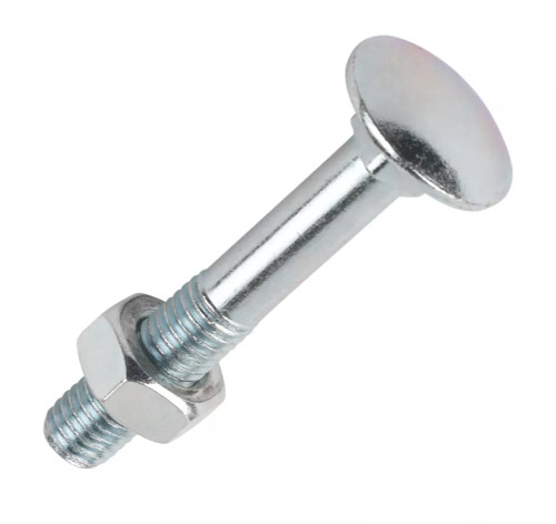 EASYFIX GENERAL PURPOSE THREADED COACH BOLTS CARBON STEEL BRIGHT ZINC-PLATED M12 X 200MM 25 PACK - MonkeyTools