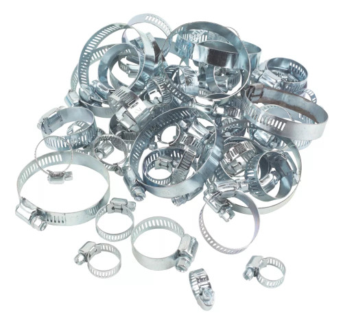 EASYFIX BLUE ZINC-PLATED ASSORTED HOSE CLIPS PACK 60 PCS - MonkeyTools EASYFIX BLUE ZINC-PLATED ASSORTED HOSE CLIPS PACK 60 PCS - MonkeyTools