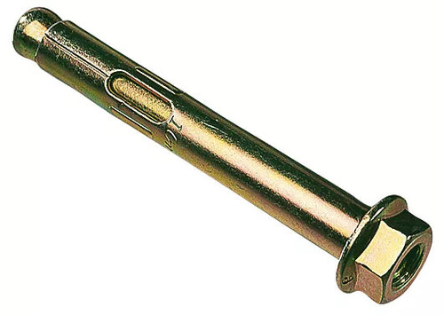 EASYFIX SLEEVE ANCHORS YELLOW ZINC-PLATED 12MM X 100MM M10 10 PACK - MonkeyTools