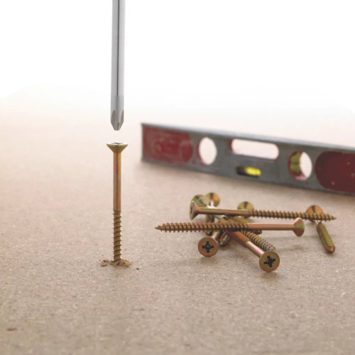 GOLDSCREW PZ DOUBLE-COUNTERSUNK SELF-TAPPING MULTIPURPOSE SCREWS 5MM X 100MM 100 PACK - MonkeyTools
