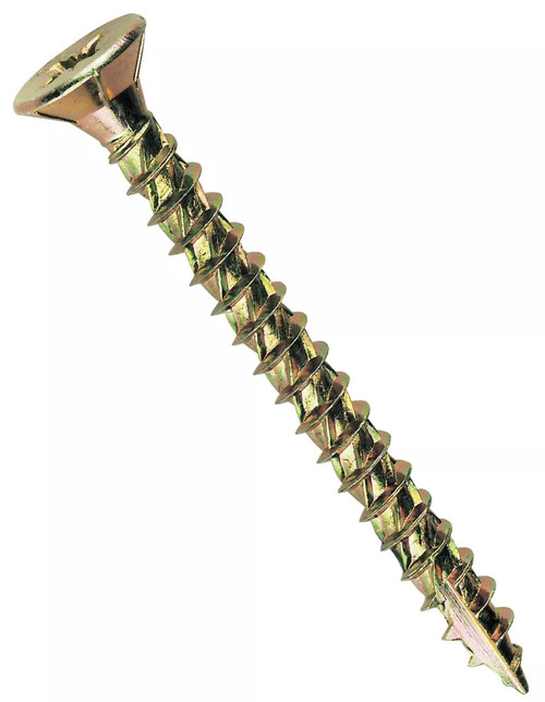 TURBOGOLD PZ DOUBLE-COUNTERSUNK MULTIPURPOSE SCREWS 5MM X 100MM 1000 PACK - MonkeyTools
