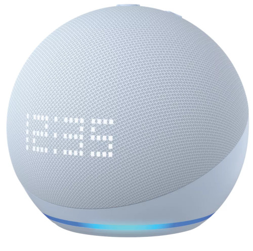 AMAZON ECHO DOT WITH CLOCK (5TH GENERATION) SMART ASSISTANT CLOUD BLUE - MonkeyTools