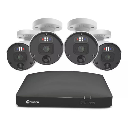 SWANN PRO ENFORCER SWNVK-890104-EU 2TB HDDGB 8-CHANNEL 4K NVR CCTV KIT & 4 INDOOR & OUTDOOR CAMERAS - MonkeyTools