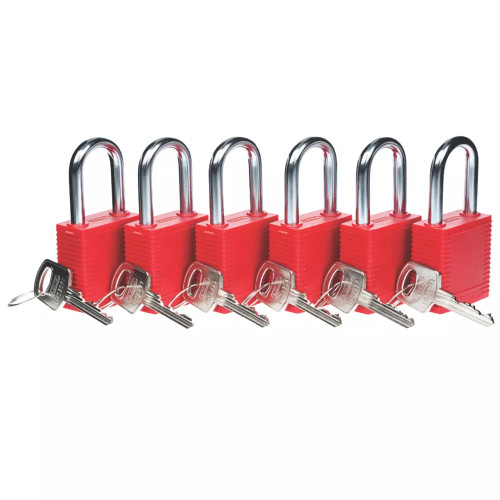 LOCKOUT SAFETY PADLOCKS 6 PACK - MonkeyTools LOCKOUT SAFETY PADLOCKS 6 PACK - MonkeyTools
