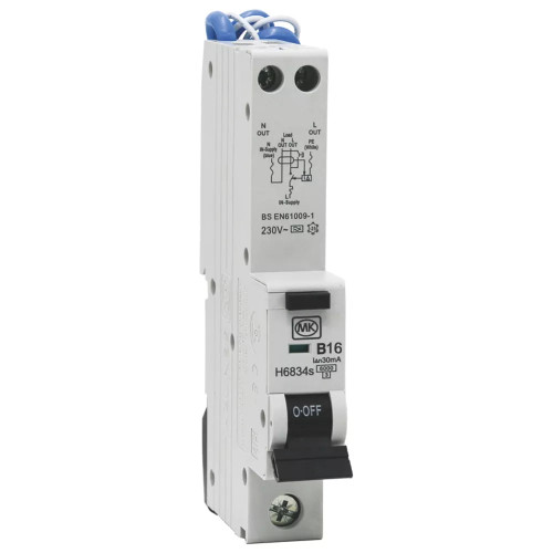 MK SENTRY 16A 30MA SP TYPE B RCBO - MonkeyTools