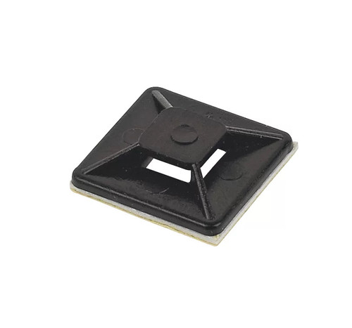 CABLE TIE BASE BLACK 20MM X 19MM 100 PACK - MonkeyTools