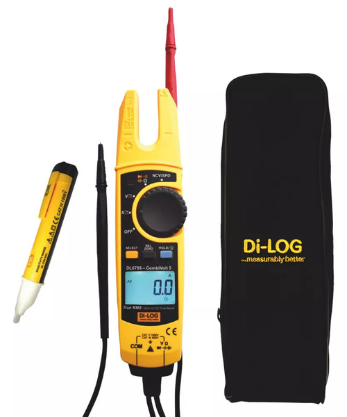 DI-LOG AC/DC OPEN-JAW TRUE RMS ELECTRICAL TESTER 200A - MonkeyTools