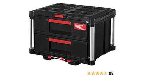 MILWAUKEE PACKOUT 2 DRAWER TOOL BOX 4932472129 - MonkeyTools
