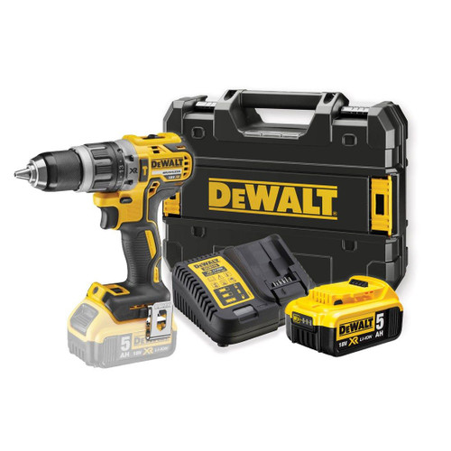 DEWALT DCD796P1 18V XR BRUSHLESS COMBI DRILL INC 1X 5.0AH BATTERY - MonkeyTools