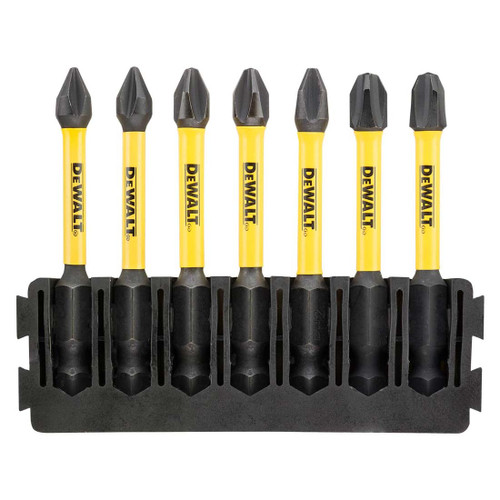 DEWALT DT70818-QZ EXTREME FLEXTORQ TOUGHCASE ASSORTED PH SCREWDRIVER BIT BAR SET X7 PCS - MonkeyTools