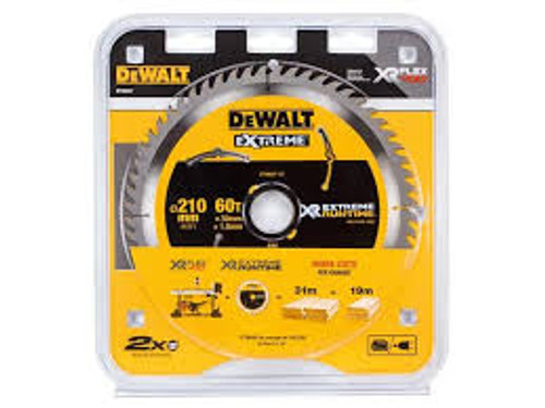 DEWALT DT99567-QZ XR FLEXVOLT EXTREME RUNTIME 210MM X 30MM X 60T TABLE SAW BLADE - MonkeyTools