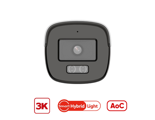 HIKVISION DS-2CE12KF0T-LFS - Hikvision 3K ColorVu Smart Hybrid Light Fixed Bullet Camera - MonkeyTools