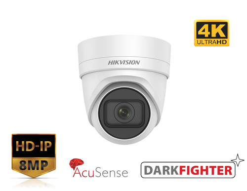 HIKVISION DS-2CD2H86G2-IZS - 8MP AcuSense EXIR Motorised Varifocal Turret Network Camera - MonkeyTools
