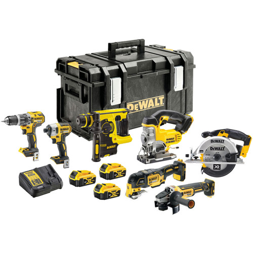 Dewalt DCK755PTX XR Li-Ion 18V 7 Piece Kit 3 x 5.0Ah Batteries - MonkeyTools