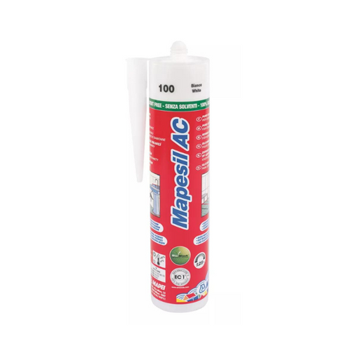 MAPEI MAPESIL SOLVENT-FREE SILICONE SEALANT WHITE 310ML - MonkeyTools MAPEI MAPESIL SOLVENT-FREE SILICONE SEALANT WHITE 310ML - MonkeyTools