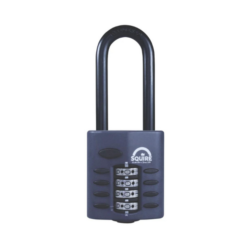 SQUIRE DIE-CAST ZINC WATER-RESISTANT LONG SHACKLE COMBINATION PADLOCK 40MM - MonkeyTools SQUIRE DIE-CAST ZINC WATER-RESISTANT LONG SHACKLE COMBINATION PADLOCK 40MM - MonkeyTools