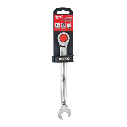Milwaukee 4932471507 Maxbite 14mm Ratcheting Combination Spanner - MonkeyTools Milwaukee 4932471507 Maxbite 14mm Ratcheting Combination Spanner - MonkeyTools