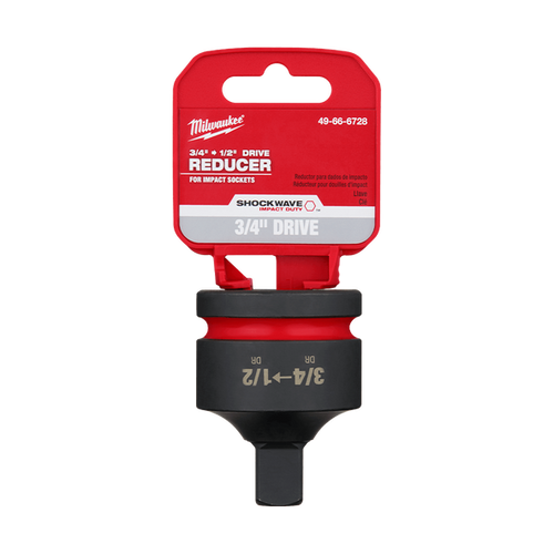 Milwaukee Impact Socket Adaptor Reducer 3/4" to 1/2" Drive SHOCKWAVE Impact Duty - MonkeyTools