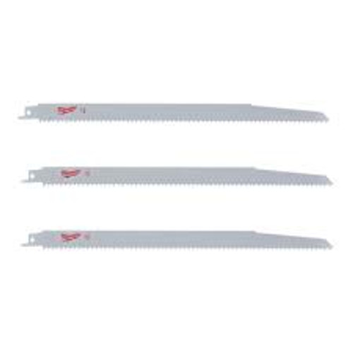 Milwaukee Sawzall  48001079 300mm 6 Tpi 3pk & 48001075 150mm 6 Tpi 3pk for Wood - MonkeyTools