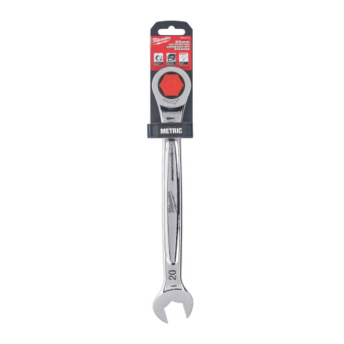 Milwaukee 4932471513 Maxbite 20mm Ratcheting Combination Spanner - MonkeyTools Milwaukee 4932471513 Maxbite 20mm Ratcheting Combination Spanner - MonkeyTools