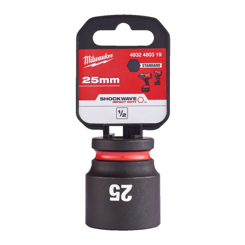 MILWAUKEE 25MM Shockwave impact duty 1/2" DRIVE impact socket - MonkeyTools