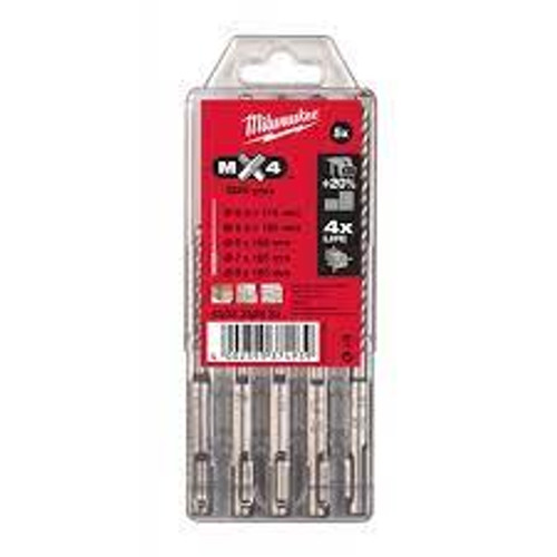 Milwaukee 4932352835 SDS+ MX4 Drill Bit Set 5pc - MonkeyTools