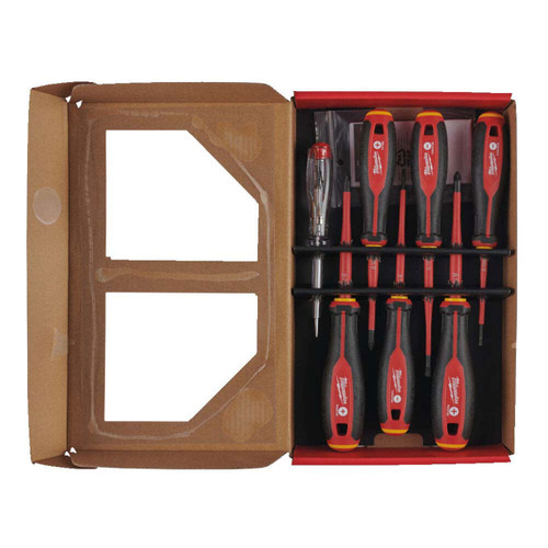 Milwaukee Tri-Lobe VDE Screwdriver PZ Set 7 Piece 4932478738 - MonkeyTools Milwaukee Tri-Lobe VDE Screwdriver PZ Set 7 Piece 4932478738 - MonkeyTools