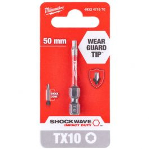 GENUINE MILWAUKEE 4932471570 SHOCKWAVE IMPACT DUTY TX10 X 50MM  BIT (1 PK) - MonkeyTools GENUINE MILWAUKEE 4932471570 SHOCKWAVE IMPACT DUTY TX10 X 50MM  BIT (1 PK) - MonkeyTools