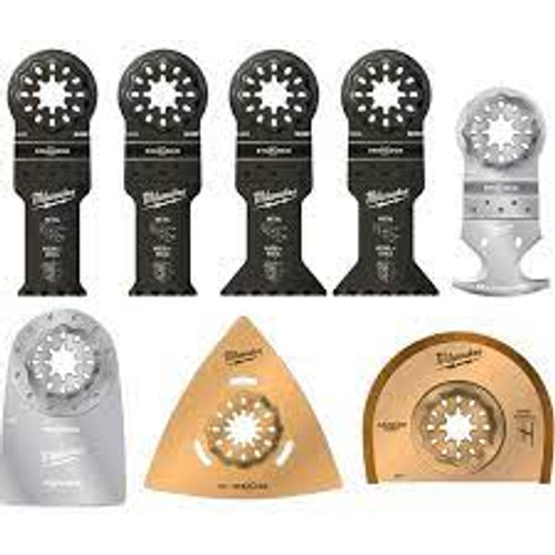 Milwaukee Multi Tool Blade Renovation Blade Set Cutting Saw Plunge Cut 8 Piece - MonkeyTools