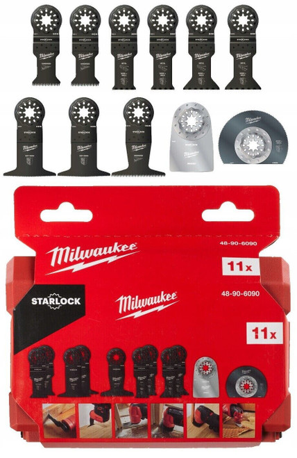 Milwaukee Multi Tool Blade Set Fast Plunge Cut Scraper Cutting Saw 11 Piece - MonkeyTools