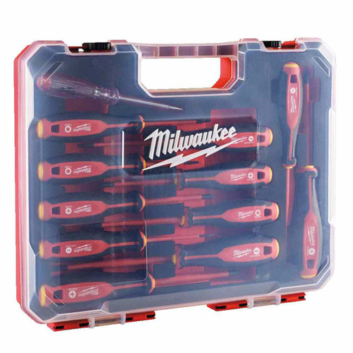 Milwaukee VDE Screwdriver 12 Piece Set 4932479095 - MonkeyTools Milwaukee VDE Screwdriver 12 Piece Set 4932479095 - MonkeyTools