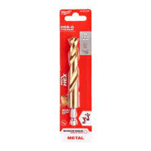 Milwaukee 13mm Red HEX Shockwave Impact Duty Metal HSS Titanium Bit 48894729 - MonkeyTools Milwaukee 13mm Red HEX Shockwave Impact Duty Metal HSS Titanium Bit 48894729 - MonkeyTools