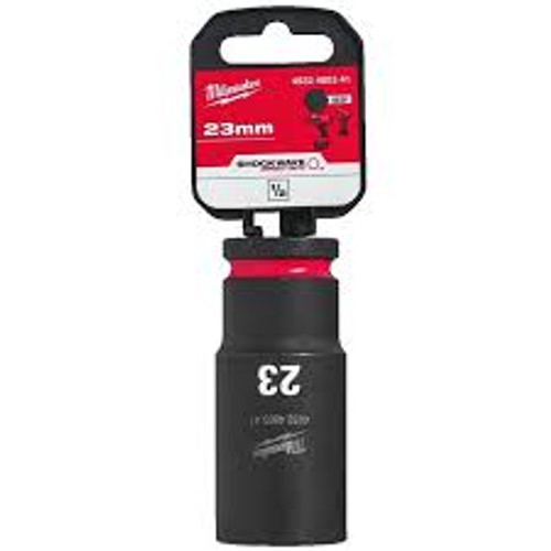Milwaukee 4932480341 Hex Impact Duty Socket Shockwave 1/2 Deep 23mm-1pc - MonkeyTools Milwaukee 4932480341 Hex Impact Duty Socket Shockwave 1/2 Deep 23mm-1pc - MonkeyTools