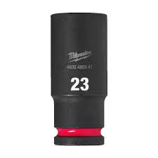 Milwaukee 4932480341 Hex Impact Duty Socket Shockwave 1/2 Deep 23mm-1pc - MonkeyTools